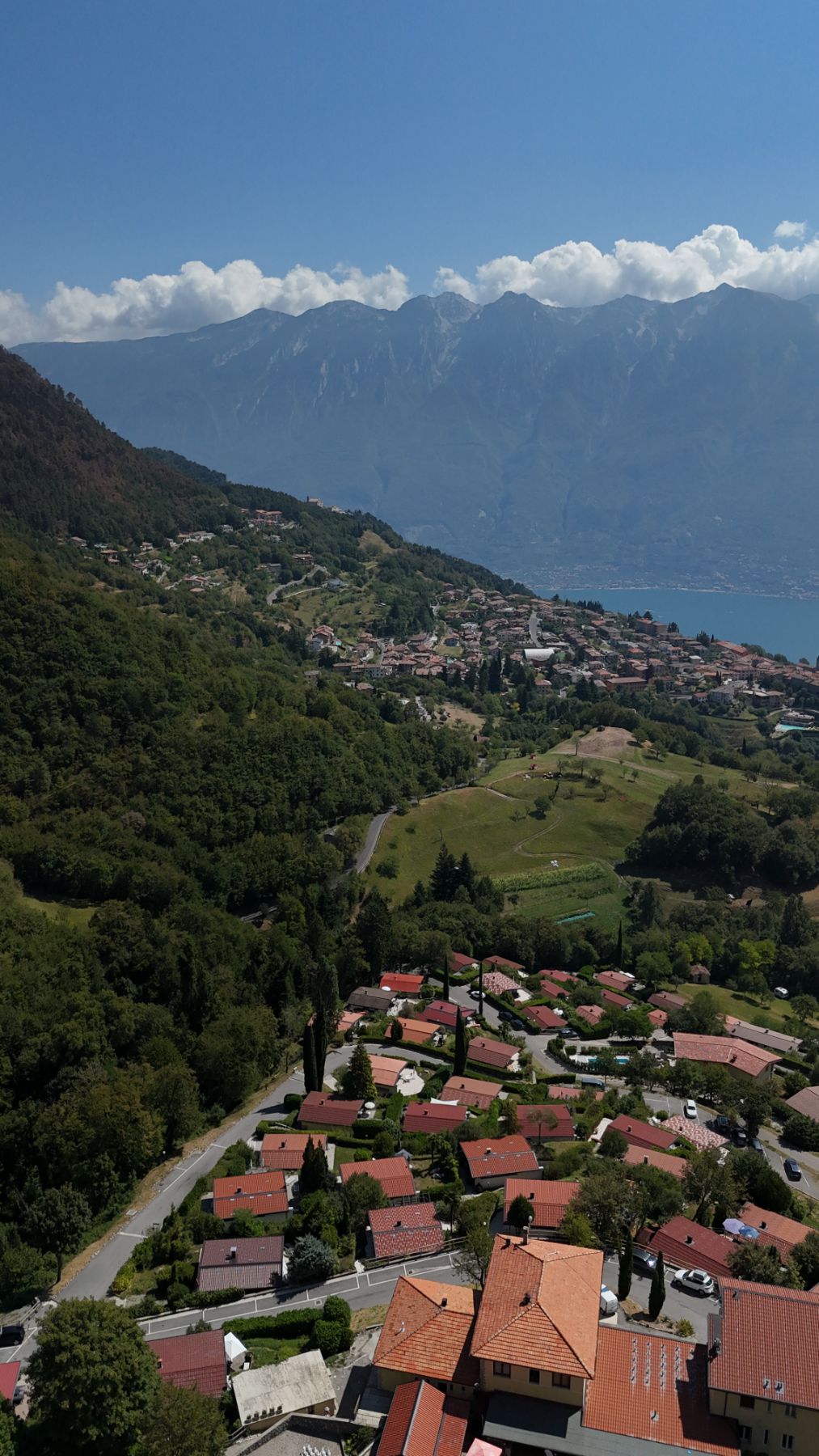 Tignale, Lake Garda and Monte Baldo from above